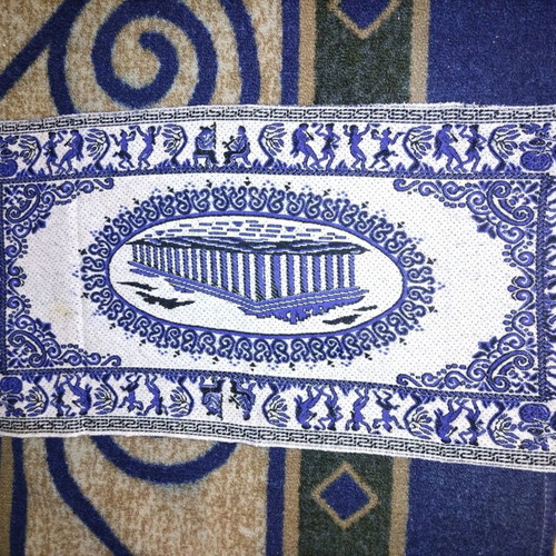 Decorative table linens used, pack of 3, 60x35 cm