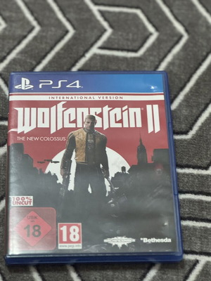 Wolfenstein 2 PS4 game in excellent condition