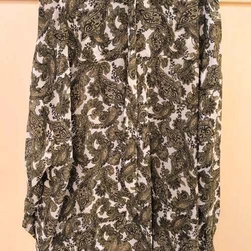 Vassia Kostara Green Paisley One Size Shirt new