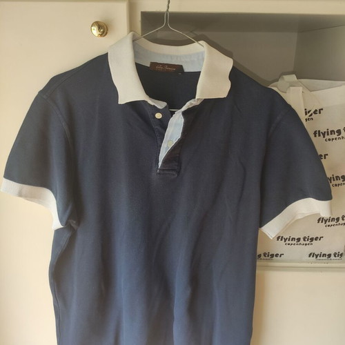 Set of 2 men's polo shirts Glou Premium navy blue and Joxx burgundy used