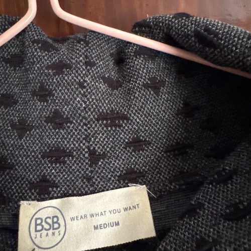 BSB dress turtleneck knitted regular fit new, black gray