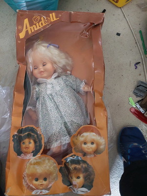 Anadoll doll in excellent condition in original box, vintage Greek made