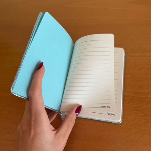 Mini notebook 10x14 new in blue shade