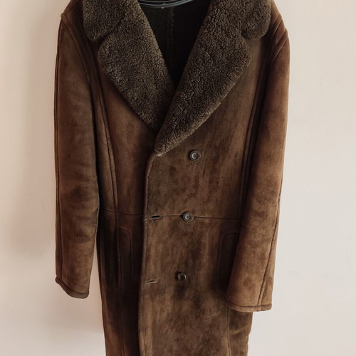 Sheepskin coat like new, warm brown, size 50, Friital Finland
