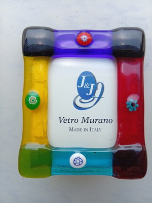 Murano photo frame 6x7.5 cm