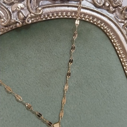 Seahorse Gold Steel Necklace used with missing strass