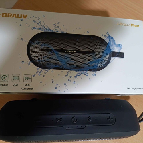 J-Brauv Flex Bluetooth Portable Speaker like new with box and receipt
