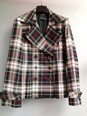 Helmi women's spring jacket size S like new with plaid pattern