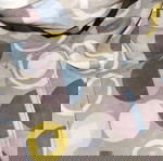 Μαύρη τσάντα ώμου με 4 θήκες 31 x 53 cm