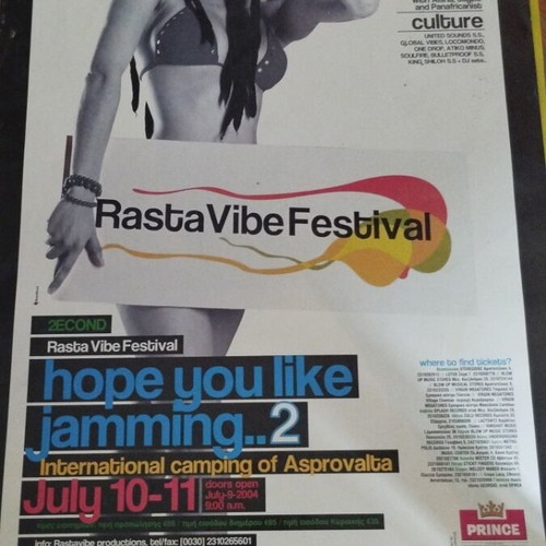 Rastavibe Festival 2 Asprovalta poster used, good condition
