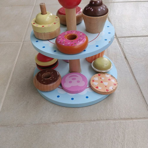 Wooden sweets stand toy used