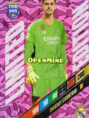 Μεγάλη κάρτα Thibaut Courtois XXL Limited Edition FIFA 365 2024 Andrenalyn XL καινούργιο
