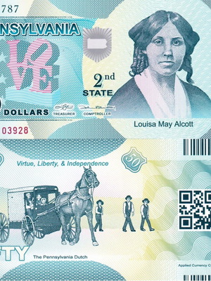 Αμερική 50 Dollars 2014 2nd State Alcott Polymer Fantasy καινούργιο