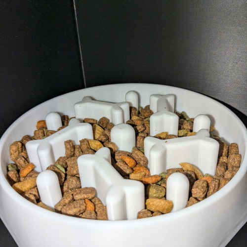 Slow Feeder Bowl for Healthy Pets, 16 cm Diameter