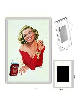 Cigarettes Pall Mall Vintage Magnet with Acrylic Frame new