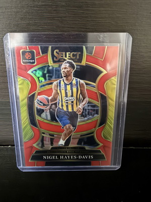 2025-26 Select EuroLeague Nigel Hayes-Davis Red Prizm card like new