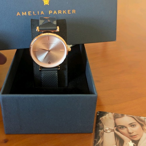 Amelia Parker watch women's new, black