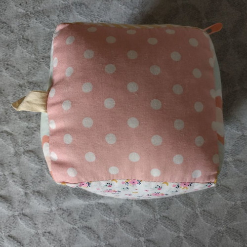 Activity cube handmade new with rattle