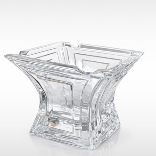 Vintage Nachtmann and Mikasa lead crystal vase and ashtray like new