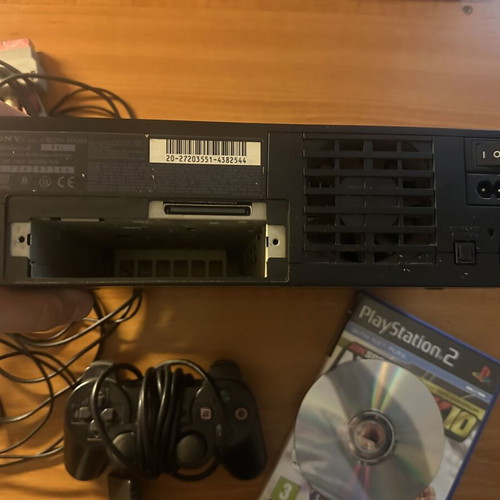 PlayStation 2 (PS2) console used with 2 games, complete