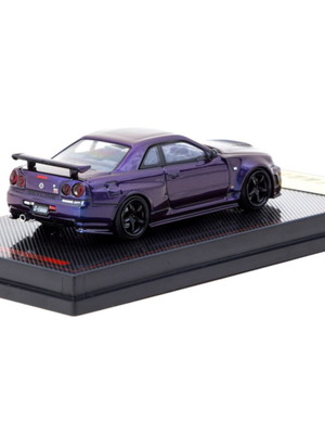 Tarmac x Ignition Model Nissan NISMO Skyline R34 Z-Tune μωβ μεταλλικό νέο