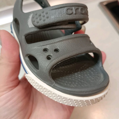 Baby Crocs C4 like new, black