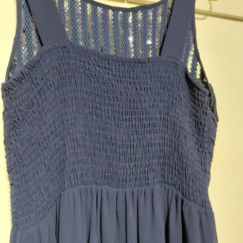 Maxi evening dress Raxevsky like new, navy blue with sequins
