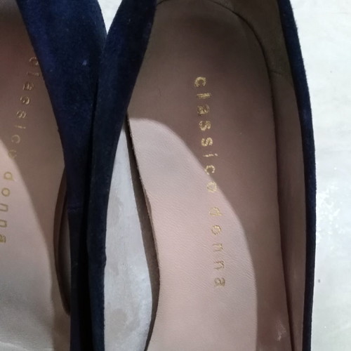 Classico platform shoe like new, blue size 38