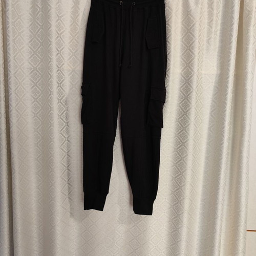 Black sports pants used, size S, cargo style