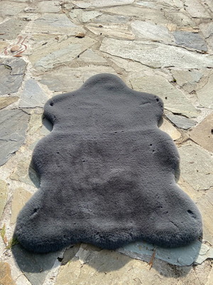 Benuta Nest Faux Fur Dave Anthracite 60006827