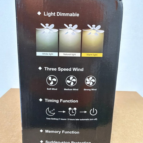 Flower Fan Light ceiling fan with LED light and remote control, 40W