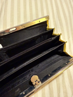 Clutch wallet like new, yellow, bought from NY