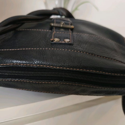 Bric's crossbody bag used black genuine leather