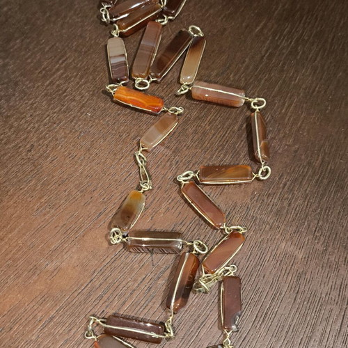 Vintage agate necklace like new