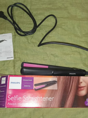 Ισιωτική μαλλιών Philips Essential Selfie Straightener με κεραμικές πλάκες