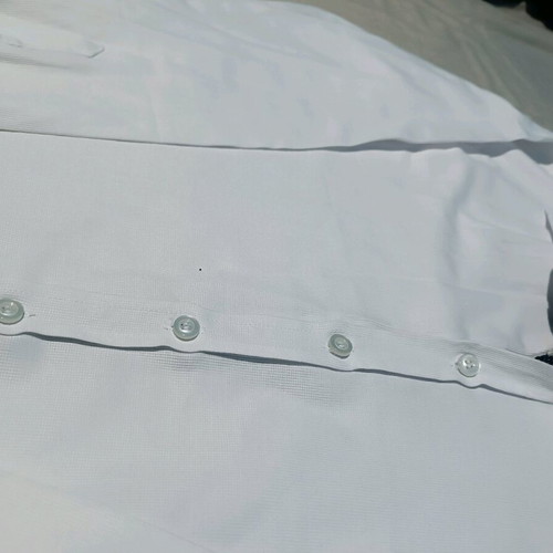 White Funky teenage shirt like new with blue details, size 16