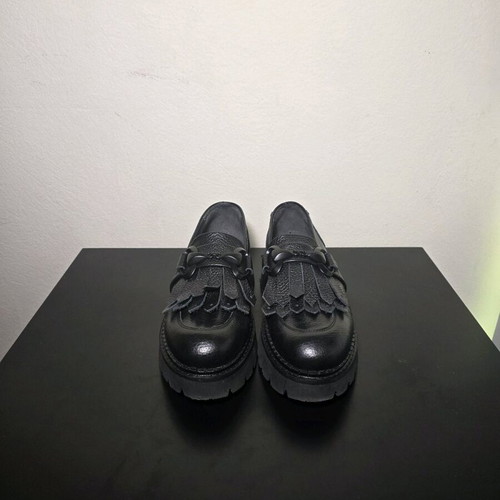 Lilimill women's leather moccasins black like new