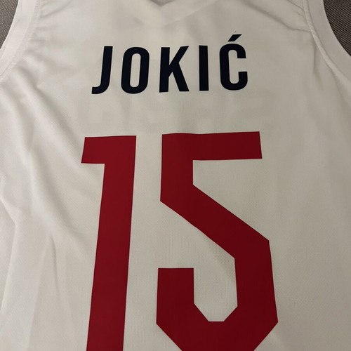 Nikola Jokic Serbia National Team Basketball Jersey, Medium