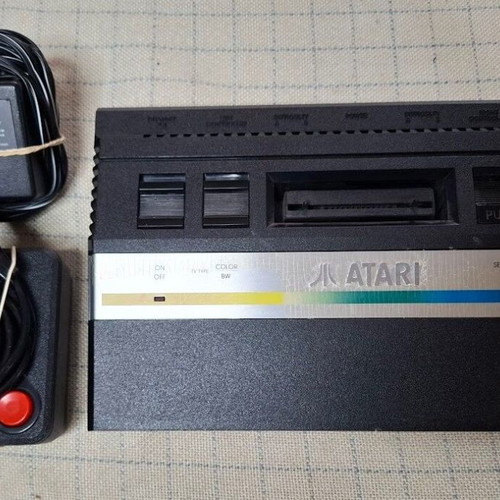 Atari 2600 Color used console with authentic power supply and controller