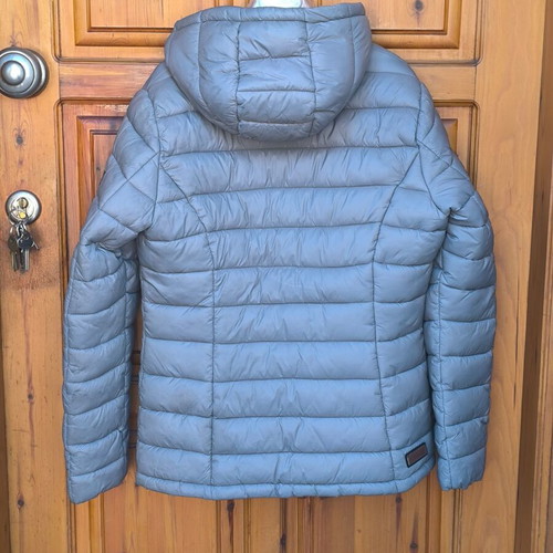 Gray jacket used, size Large