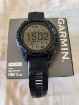 Fenix 8 Solar 51mm smartwatch σαν καινούργιο με επιπλέον λουράκια