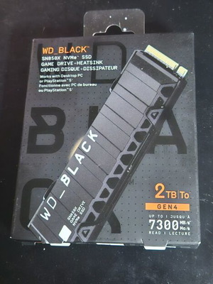 Western Digital Black SN850X SSD 2TB PCI Express 4.0 με ψύκτρα συμβατό με PS5