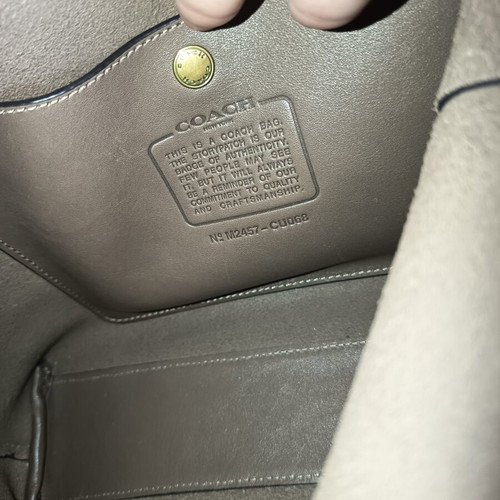Coach Brooklyn 28 shoulder bag like new, dark stone