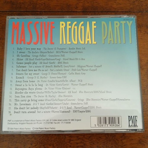 Massive Reggae Party CD like new