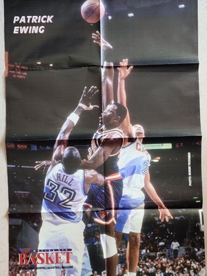 Σπάνια διπλή αφίσα Patrick Ewing & Jason Kidd ΜΑΤΙΕΣ ΣΤΟ ΜΠΑΣΚΕΤ σαν καινούργια