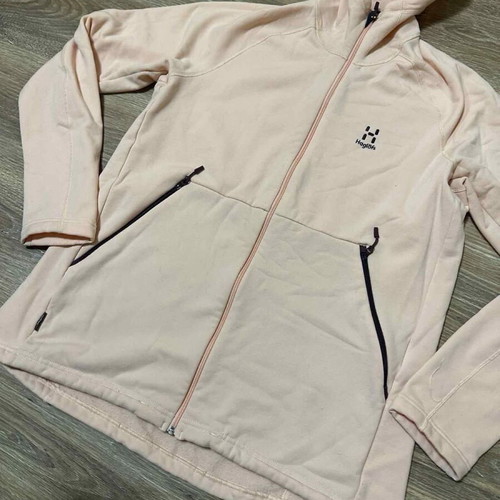 Women's fleece hoodie Haglöfs Polartec Bungy XL like new, pink