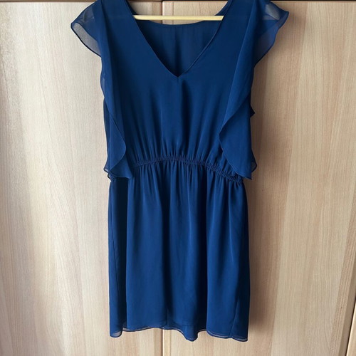 Zara evening dress like new, dark blue, sleeveless, evaze style