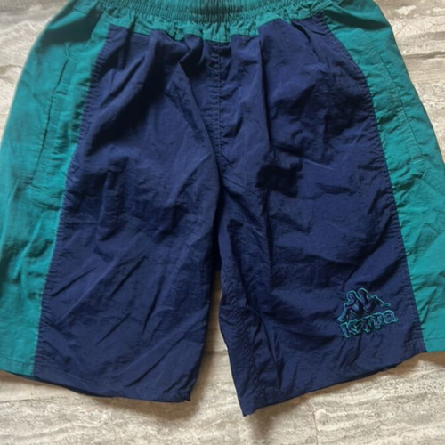 Kappa swim shorts new, men's size S, blue with green details