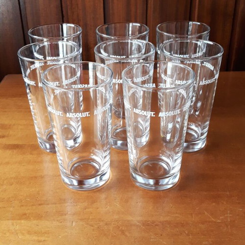 Absolut Glasses set of 8 new, collectible