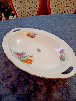 Oval porcelain platter 34 cm Bareuther & Co Waldsassen Germany 1931-1950